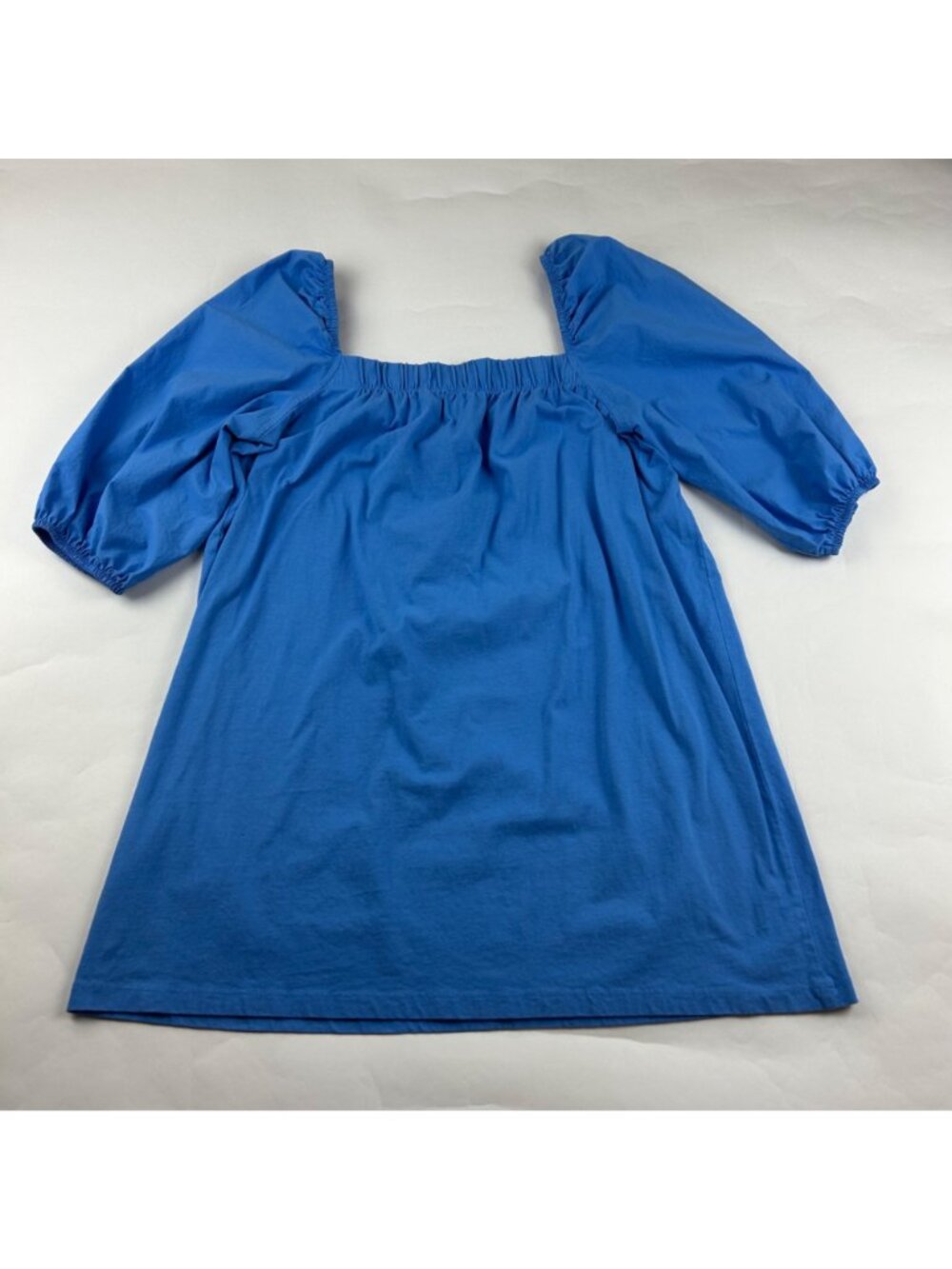 H&M Cornflower Blue Puff Sleeve Mini Dress M - Picture 6 of 6